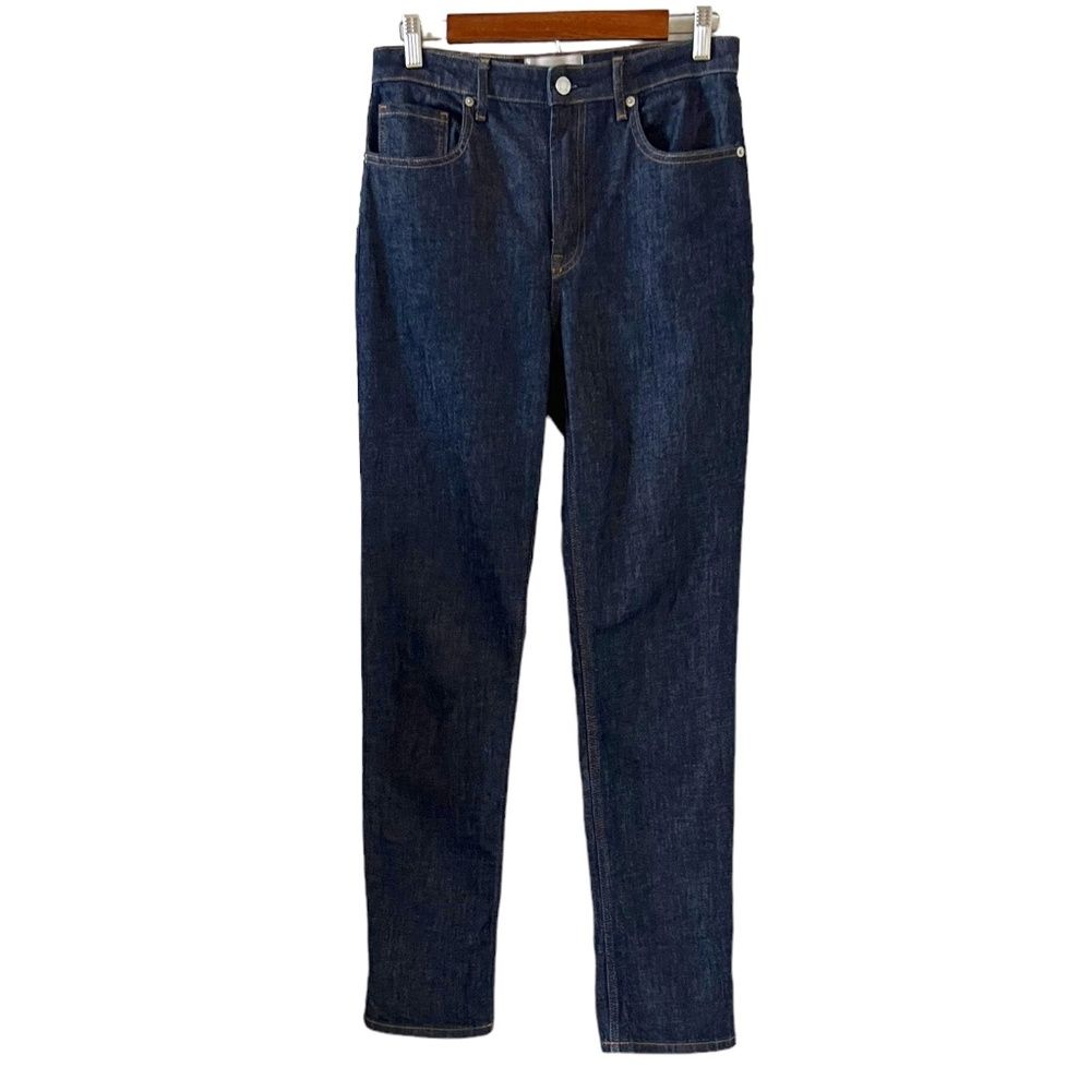 Everlane The High Rise Straight Leg Jean In Dark Wash Size 28